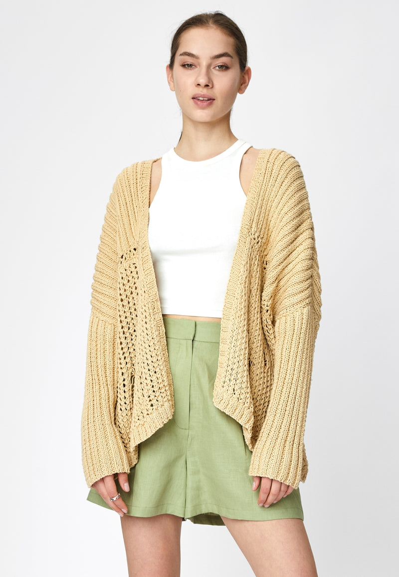 KNITTED OVERSIZED CARDIGAN