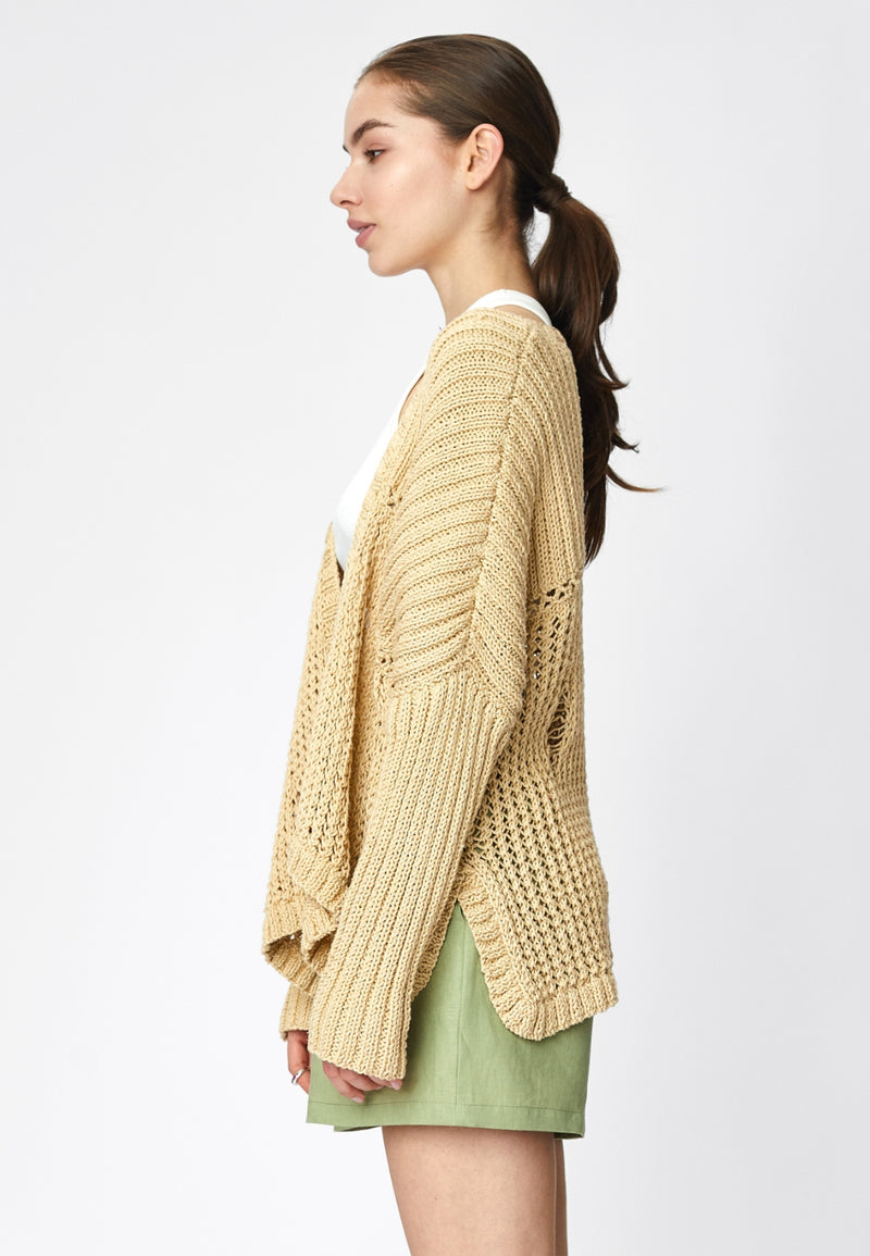 KNITTED OVERSIZED CARDIGAN
