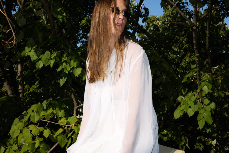 Etherea Tie-Neck Blouse