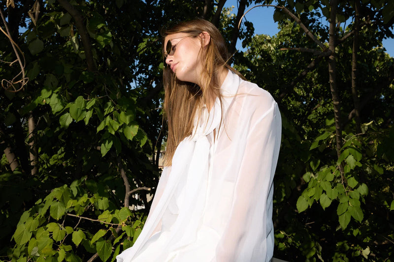 Etherea Tie-Neck Blouse