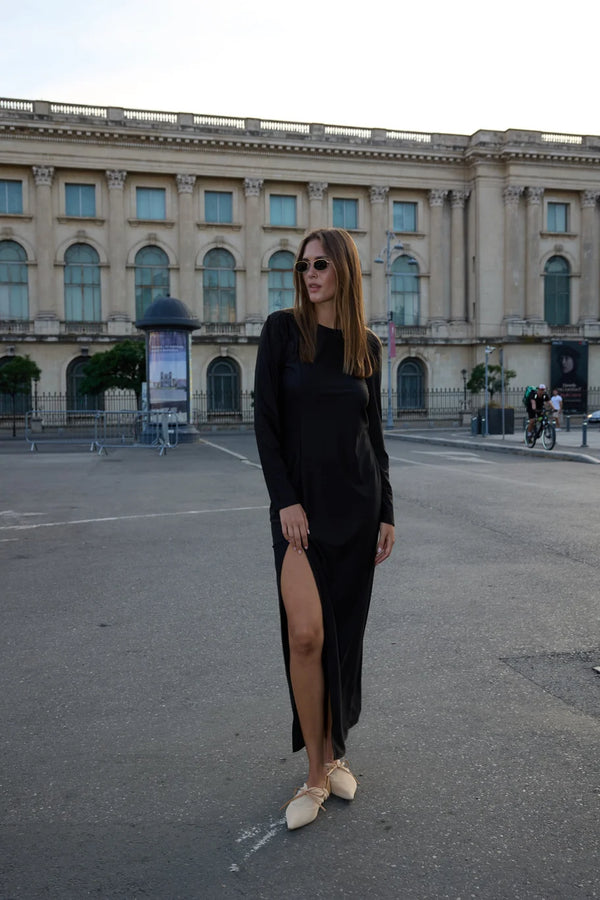 Stature Open-Back Dress