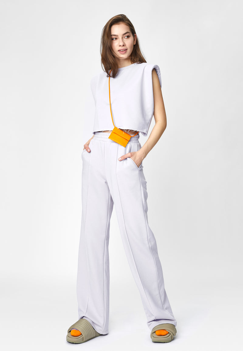 Lila Relaxed Fit Cotton SweatPants