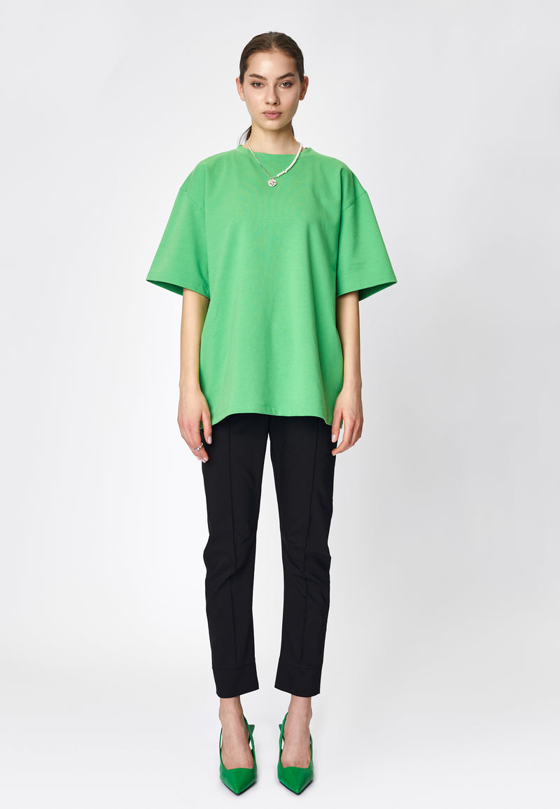 Oversized Green Cotton T-Shirt