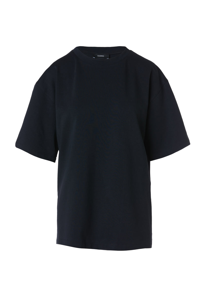 Oversized Black Cotton T-Shirt